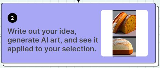 Write your ideas and start c reating art with Baked AI