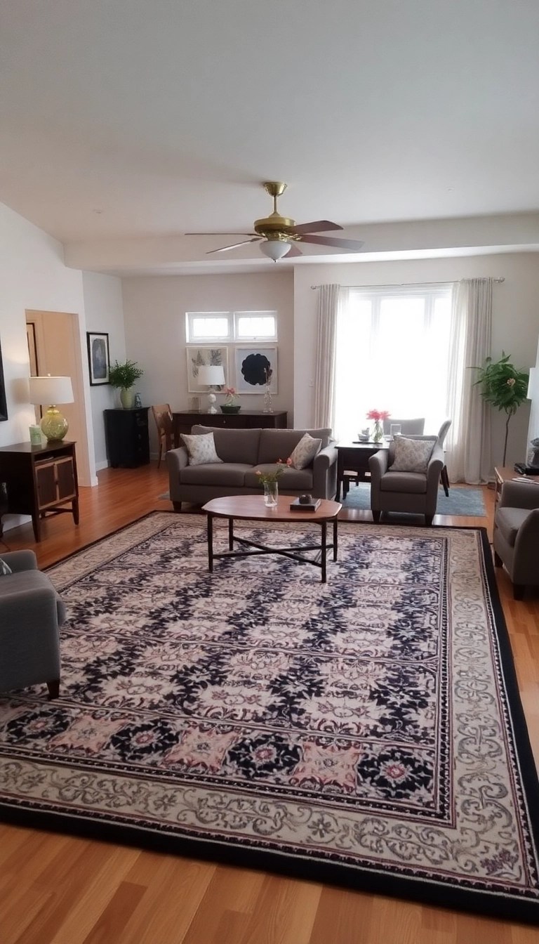 22 Stylish Small Space Decor Hacks That'll Make Your Home Feel Huge! - 6. Use Rugs to Define Spaces